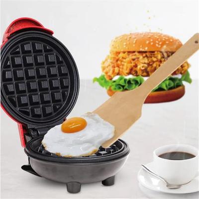 Mini Waffle Maker for Barbecue, Sandwich Toaster, Automatic Breakfast Baking Machine, Non-stick Griddle, Steak Grill