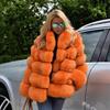 European and American Winter Loose-Fit Rabbit Fur Jacket Coat