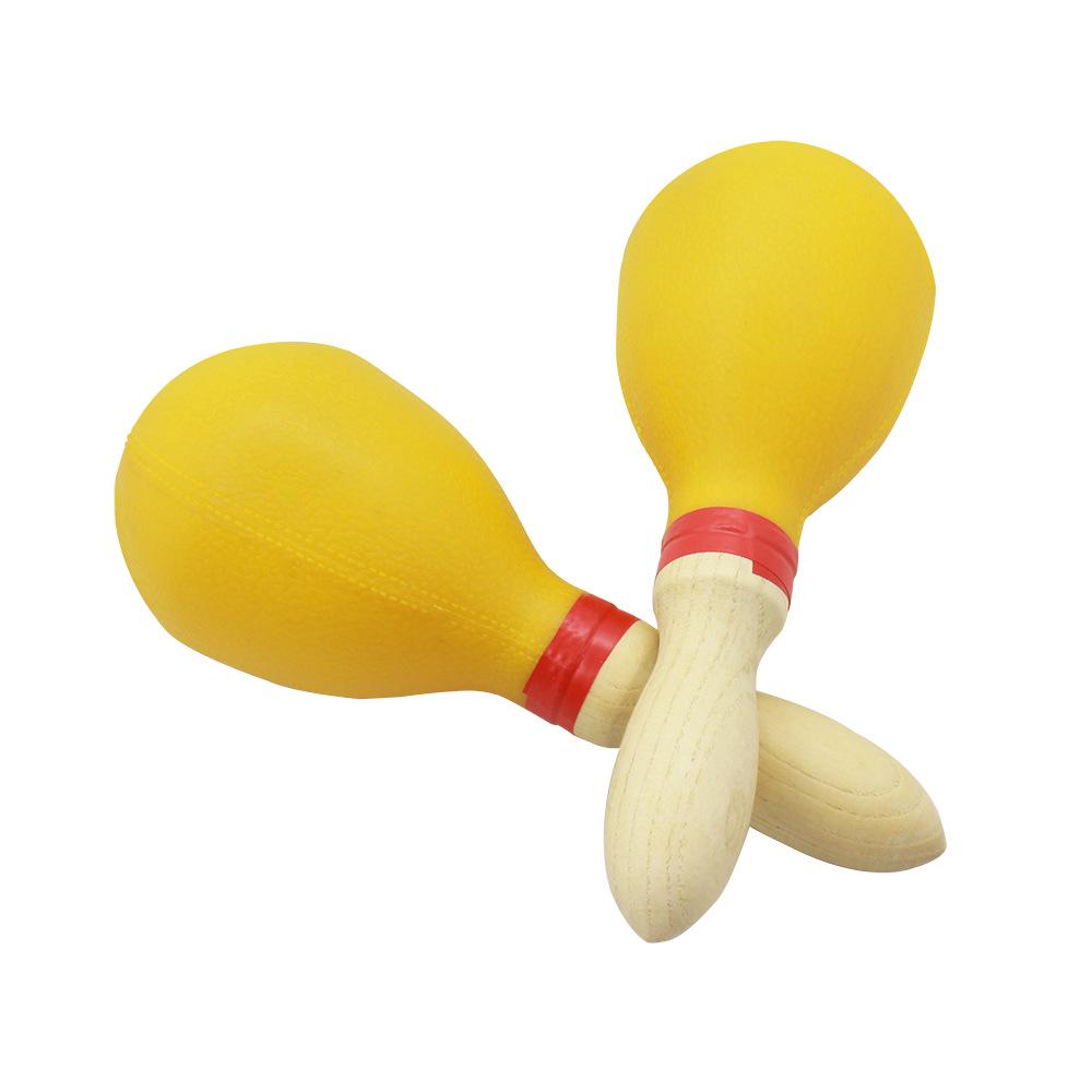 

Orff Maraca 2-Piece Set: ABS Plastic Shaker with Wooden Handle, Children s Musical Instrument Toy.
