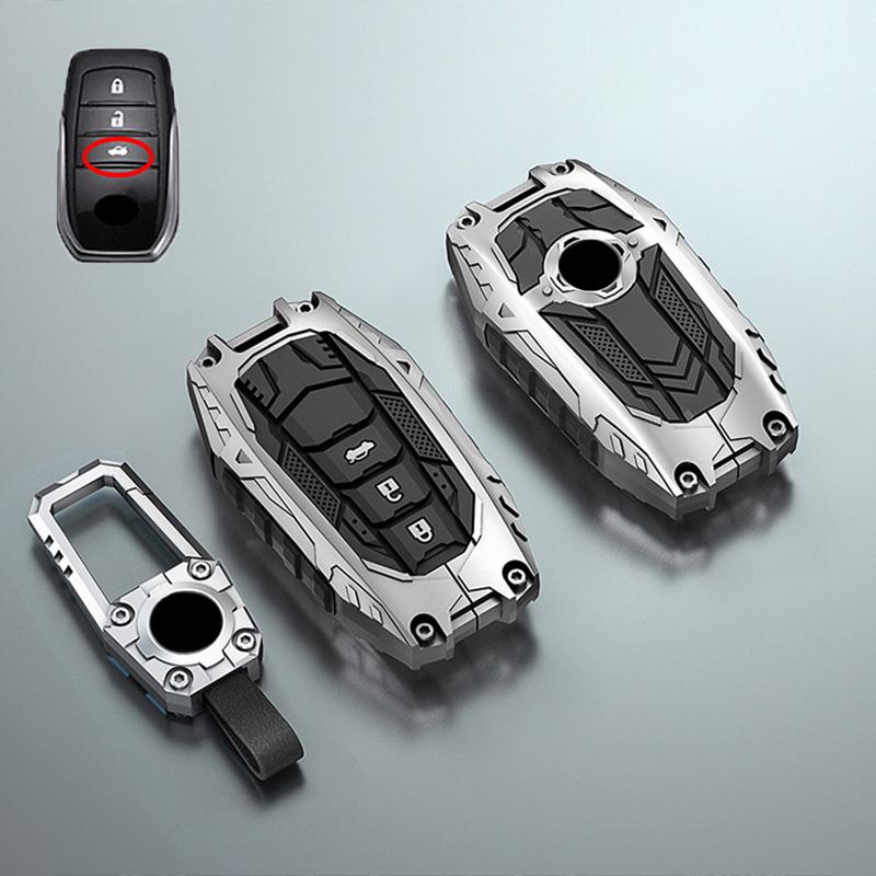 Car Key Case Fob Cover Holder Shell For Toyota Yaris Cross Hilux Innova Fortuner Camry Land Cruiser 200 300 Prado Crown TLK 200