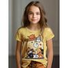 Buntes Katzenmädchen T-Shirt Niedliche Muster Sommer Kurzarm 3D Druck Mädchen Oberteil Mode Lässig Streetwear Kinderkleidung
