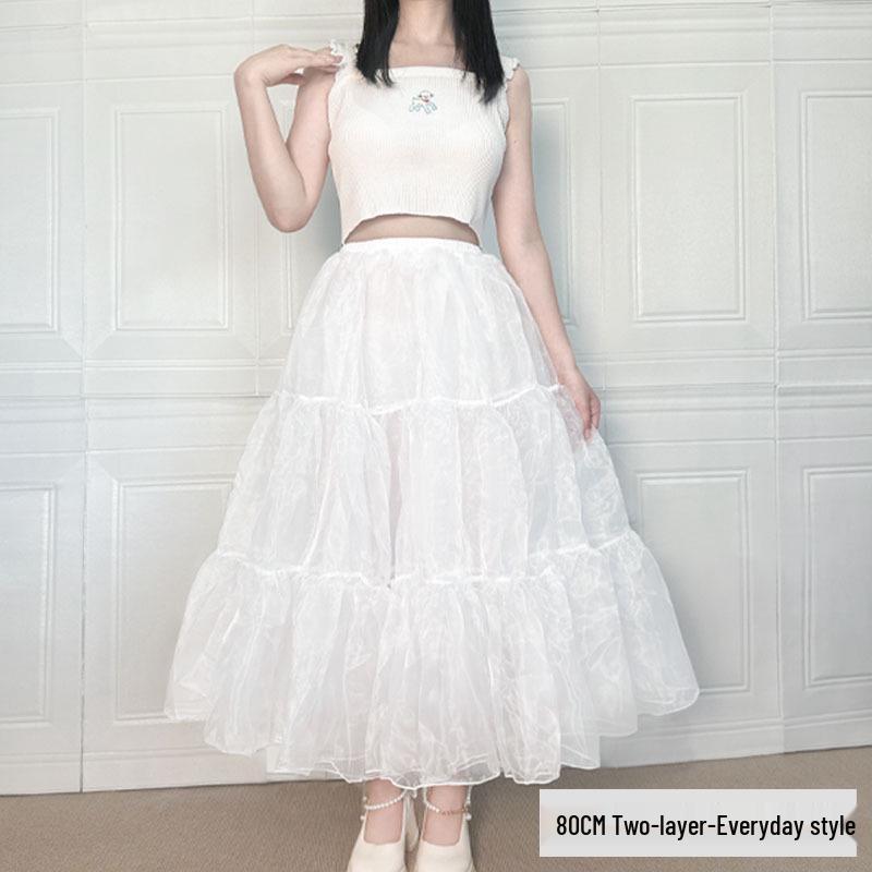 Violent Carmen Lolita Soft Girl Midilanger Petticoat-Rock