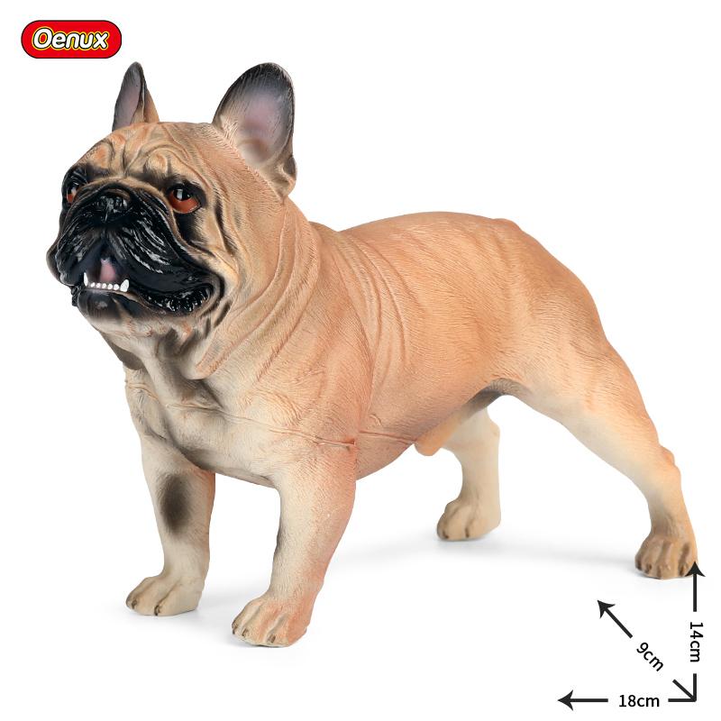Oenux Soft Cotton Farm Animals Cow Horse Pig Hen Cat Dog Model Action Figures Wild Lizard Donkey Koala Educational Kids Toy Gift