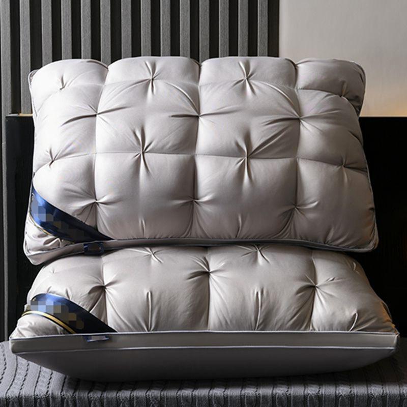 Twisted Feather Silk Cotton Pillow Core Home Adult Pillow Student Dormitory High School Low Pillow Core Single Neck Pillow