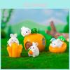 Cute Fat Bunny Resin Figurines Miniature Diy Decorations For Desktop And Garden
