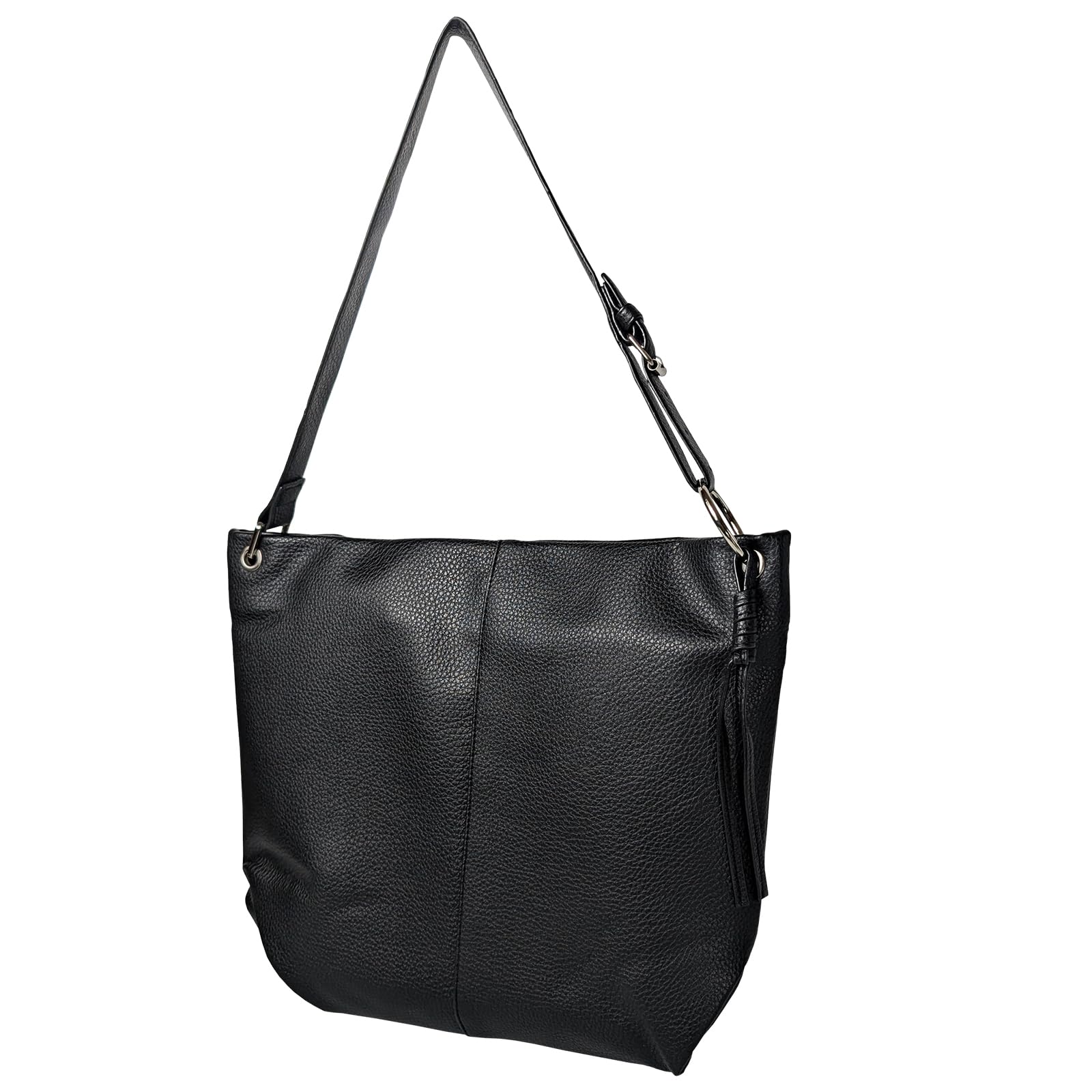 

Large capacity shoulder bag for A4 synthetic shoulder for for black [Crossmarberry] women, size, leather, stylish, black, large, bag, leather, чорний