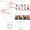 2Pcs/Set Stretchable Computer Chair Cover Soft Restaurant Stool Cover  for Dining Room