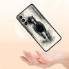 Black White Horses Galloping Phone Case For Samsung Galaxy S26 Ultra S25 Plus S24 FE S23 S22 5G S21 S20 Cover Black Soft