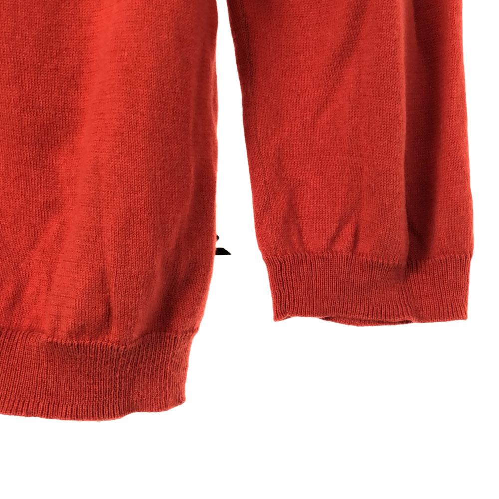 Paul Smith BLACK Long sleeve cotton knit cardigan M Red Women Used