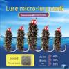 Esca Nano da Pesca a Mosca - Senza Danni alla Linea, Paillettes Girasole, Ideale per Carpa Cruciana a Strisce Bianche, Micro Lure, Mosche Artificiali.