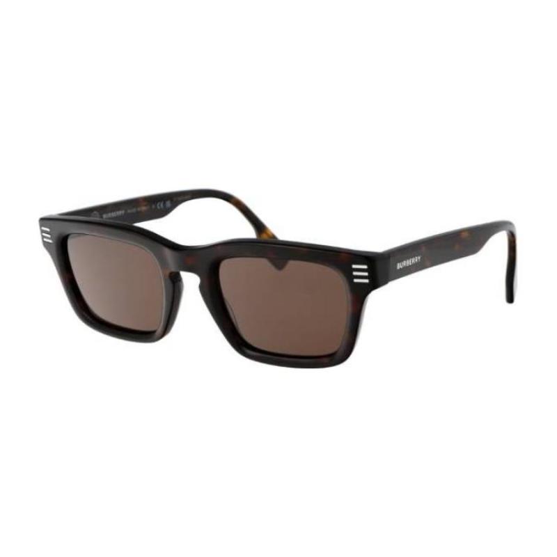 Burberry Temple Logo Acetate Irregular Sunglasses Men's Tortoiseshell