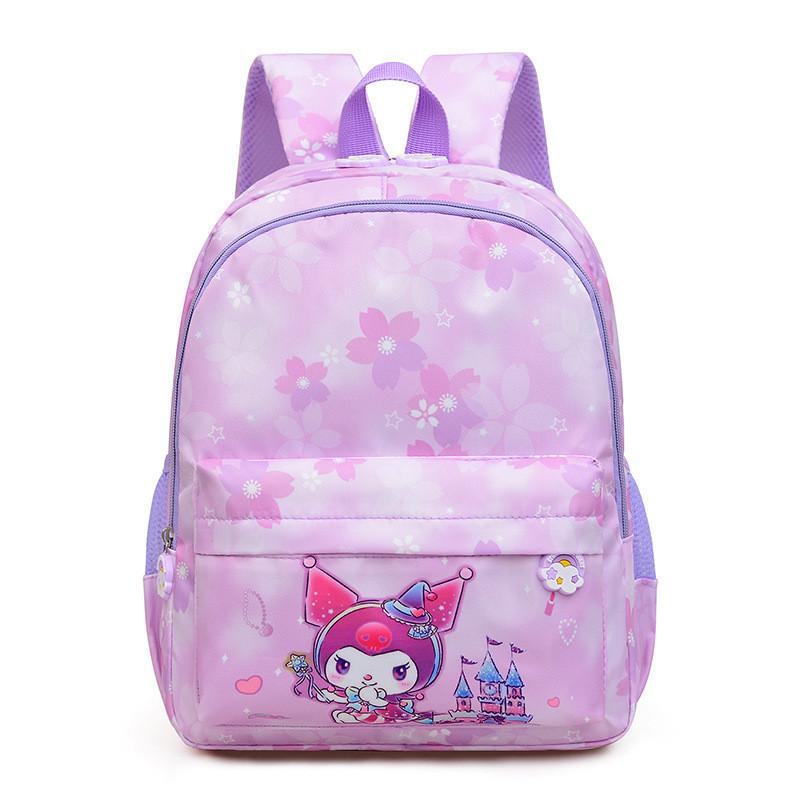 Adorable Cartoon Preschool Backpack Lightweight Nylon For Kids Perfect For Boys And Girls Kuromi