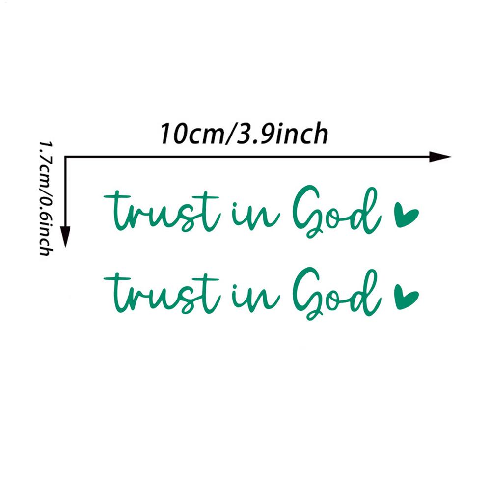 Rear View Glass Sticker 2 Pieces Trust In God Vehicles Window Decals Car Stickers Car Stickers And Decals for Family Friends Mom
