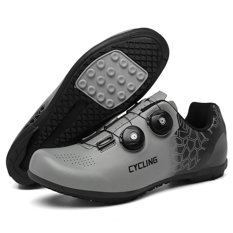 Unisex Cycling Shoes Road Mountain Bikes Rigid Sole Breathable Non-Cleat Clipless-Compatible Design