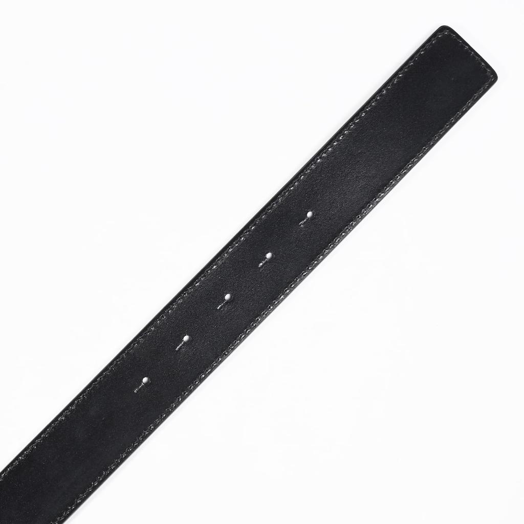 Emporio Armani EMPORIO ARMANI Black Reversible Wide Eagle Buckle Stringer System Compatible Belt EM001823 AF14507 MC118 Men's 3.5cm [Used]