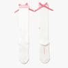 Ribbon knee socks WHITE