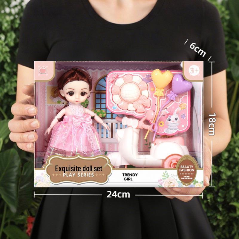 Princess Doll Gift Box Set: Dress-Up Barbie Doll Toys for Girls