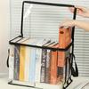 Transparente Faltbare Buchaufbewahrungsbox, Kunststoff-Organizer mit großem Fassungsvermögen, Aufbewahrungsbehälter für Zuhause für alte Bücher und Kleidung, Platzsparend