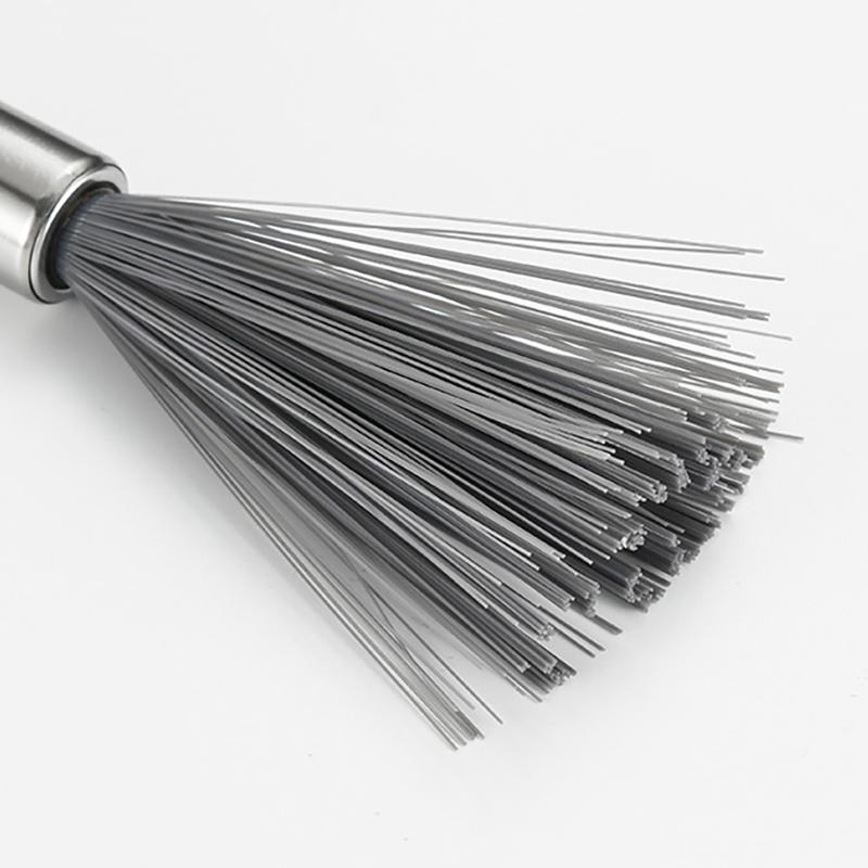 Multi‑Functional Cleaning Brush With Steel Handle Household Cleaning Brush For Home Kitchen Bathroom