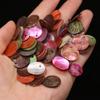 100Pcs/Pack Rounds Natural Shell Pendant with Hole,Handmade Thin Slices Shells Charms for Jewelry Making DIY Necklaces Any Other Accessories 15x15 mm