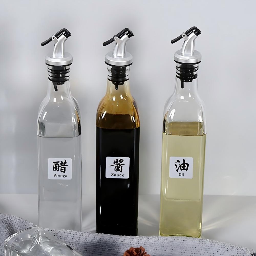 5PCS Wine Bottle Stopper Olive Oil Pourer Dispenser Bar Barware Spout Pourer Leakproof Silicone Plug Nozzle Sprayer Kitchen Tool