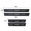 New Carbon Fiber Car Door Sill Sticker Threshold Side Anti Scratch Sticker For Ford FUSION Logo Waterproof Decal Car Accessories