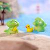 Cartoon Cute Crocodile Small Statue Cartoon Microlandscape Figurines Ornaments Funny Creative Miniatures Home Decoration Gifts