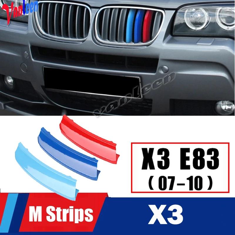 MLKK4 M Power Front Grille Trim Strips For BMW X1 X2 X3 X4 X5 X6 X7 F48 F49 E84 F39 F25 F26 G01 G02 F15 E70 G05 F16 E71 E72 G07 Z4 E89