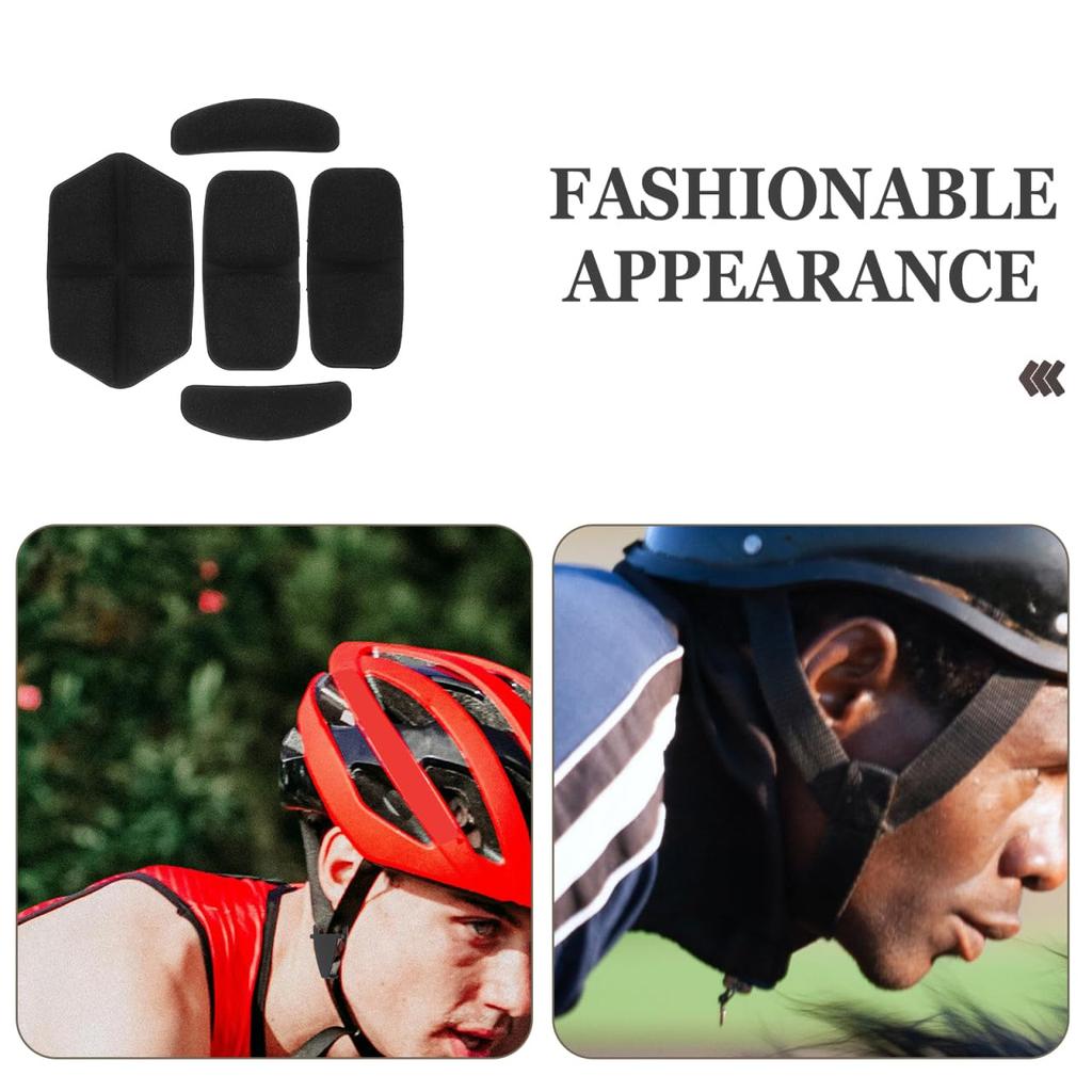Ifundom 5 Pieces Lightweight Sponge Pad for Bike Helmet Shock