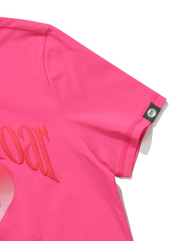 BBC EARTH Heart Graphic Short Sleeve T-Shirt_Pink