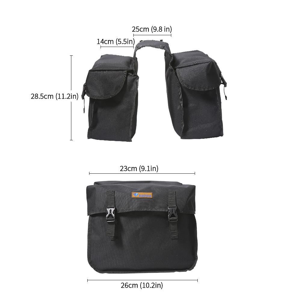 Bike Saddle Bag  Waterproof and Large Capacity Outdoor Cycle Luggage Pack  Bike Storage Bag  Bike Accessories Bag