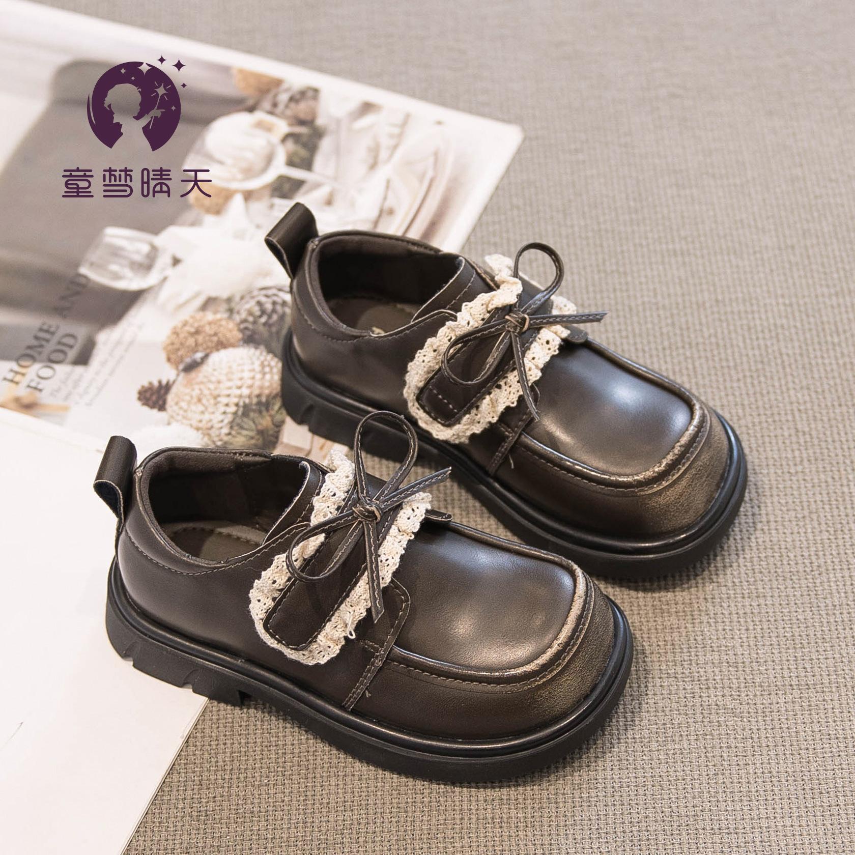 

Детская кожаная обувь для девочек осень и зима на мягкой подошве туфли принцессы 2025 новые весна и осень черные туфли для маленькой девочки туфли Мэри Джейн 26-30 yards, 5 pairs of whole hand starting batch хаки