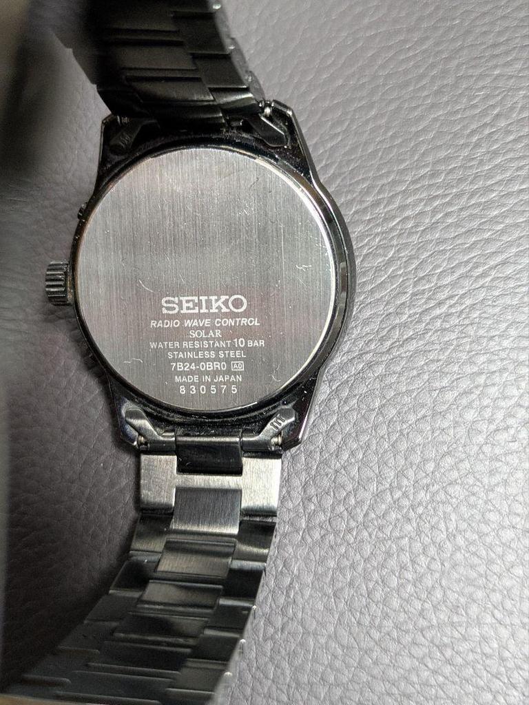 [USED] Excellent Condition Seiko Selection SBTM257 Solar Radio-controlled Watch, All Black