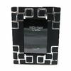 Les Trésors De Lily [G0104] - Black Chrome 'Design' Photo Frame