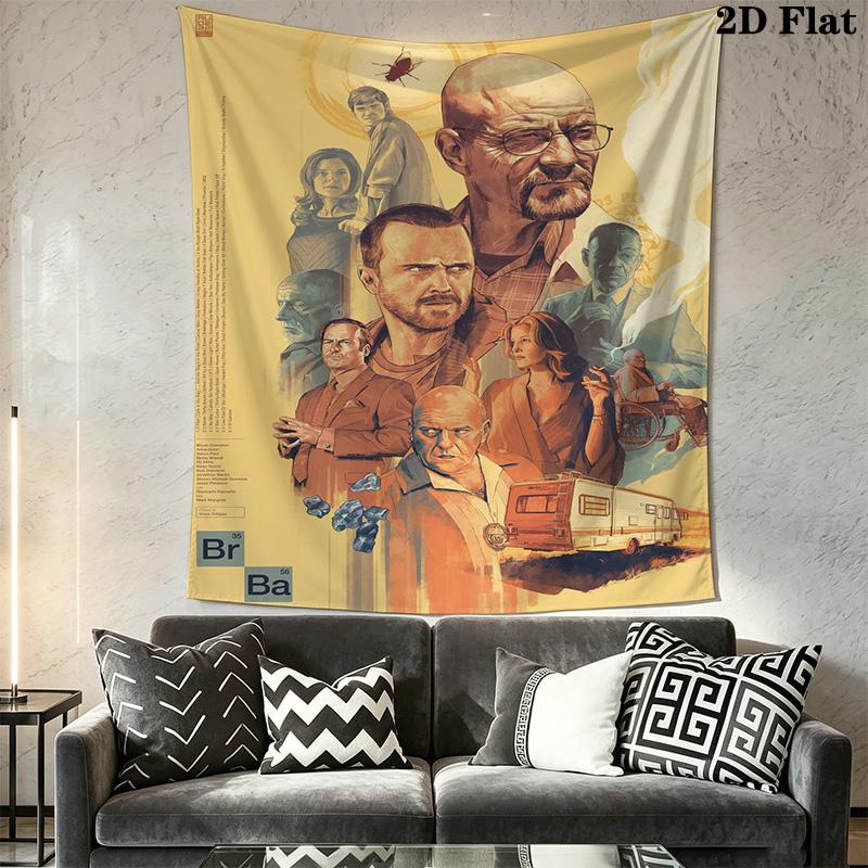 Bad Aesthetic Wall Tapestry Tapestry Fashion Print Wallmounted Homestay Soft Decoration Tapestry Atmospheric Background Cloth Home Decor
