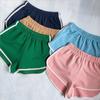 Women's High Waist Athletic Shorts Contrast Stripe Loose Fit Hot Pants Summer Yoga Running Casual Loungewear Sweat Shorts