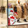Autocollants de Noël pour portes et fenêtres en verre, décoration de Noël, autocollant d'électricité statique, décoration d'intérieur, facile à enlever