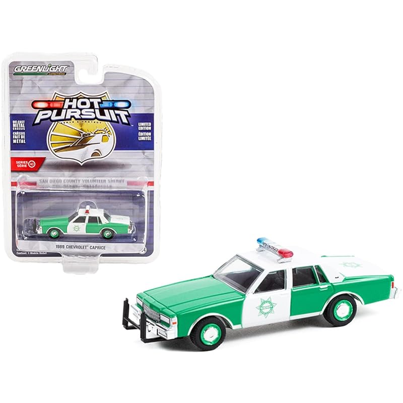 

green light 1/64 chevrolet Caprice san diego volunteer sheriff police Greenlight Caprice San Diego County Volunteer Sheriff (California) mini car