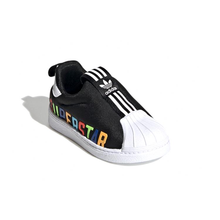 Adidas Originals Superstar 360 X Abrasion Resistant Low top Toddler Shoes Black White Infant And Toddler FV7232