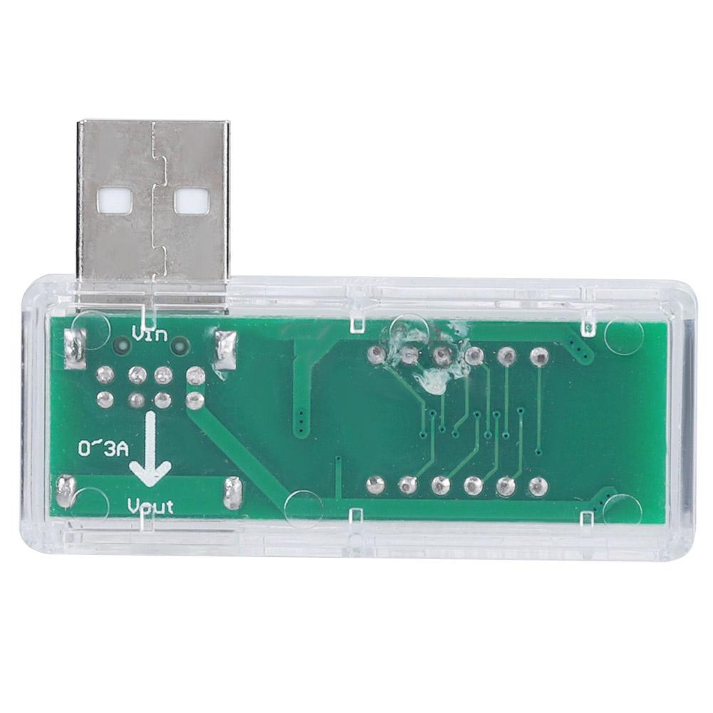 2PCs USB Detector Current Voltage Tester Voltmeter Ammeter Portable for Mobile Phone ChargersWhite