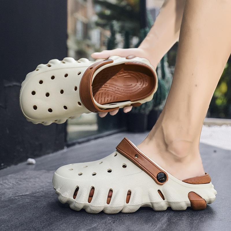 Mode Herren Hausschuhe Mode Outdoor Freizeit Sandalen Leichte EVA Weichsohlen Hausschuhe für Damen Wasserdichte Gartenschuhe Paar Hausschuhe