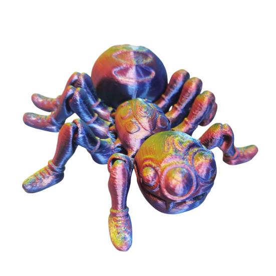 

Модель паука 3D печатная игрушка действие реалистичный вид яркий цвет насекомое паук темно-синий