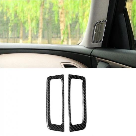 For Infiniti FX35/37/50 QX70 Carbon Fiber Interior Defogger Vent Cover Trim 2Pcs