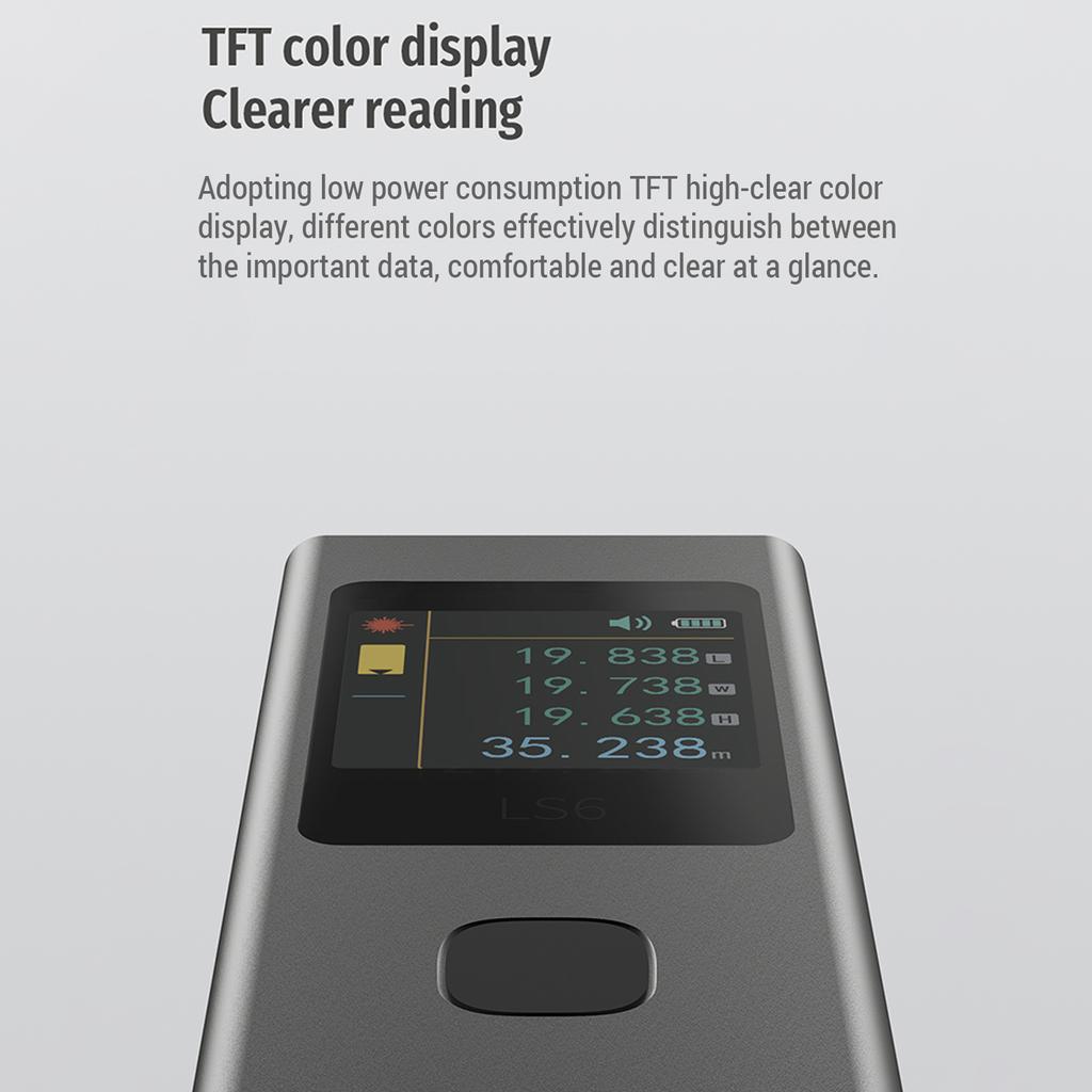 ATuMan LS6 Infrared Rangefinder 3In1 HighAccuracy Measuring Tool with TFT Color Screen Portable
