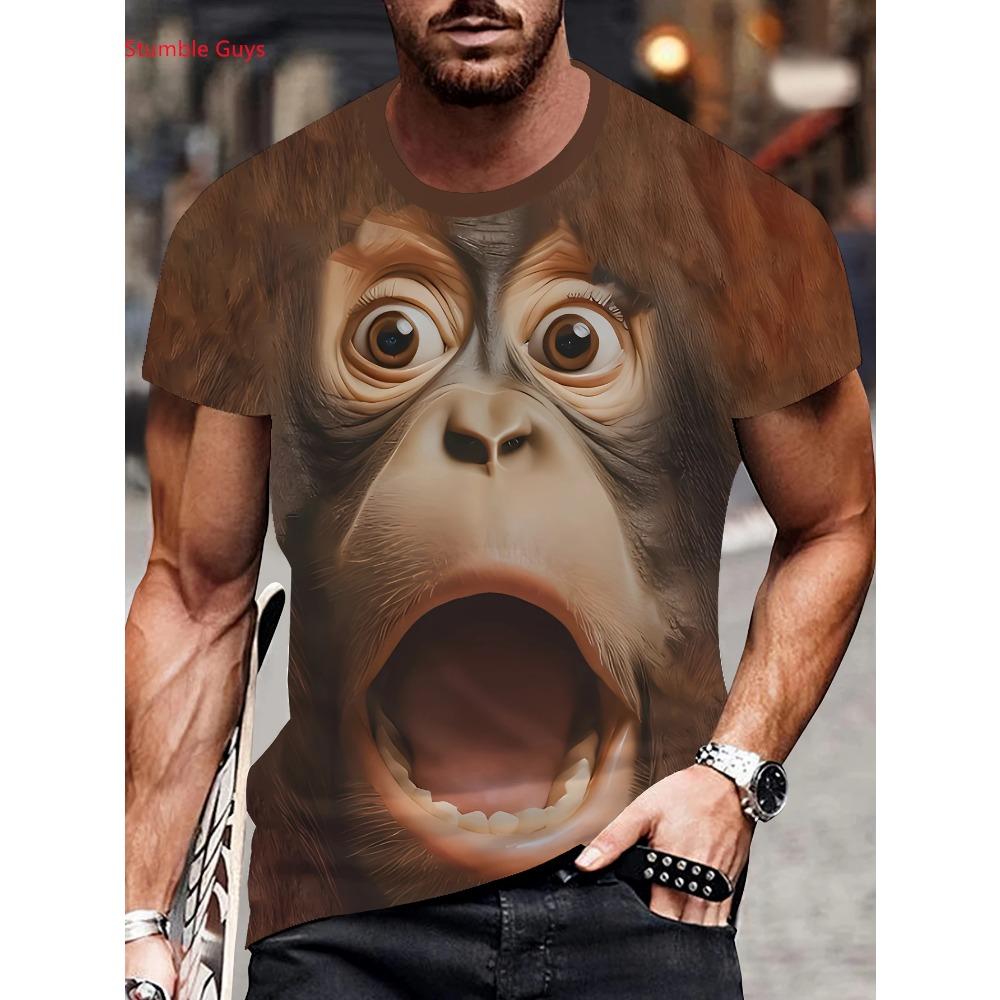 Fashionable casual men s T-shirt summer short sleeved 2XS
