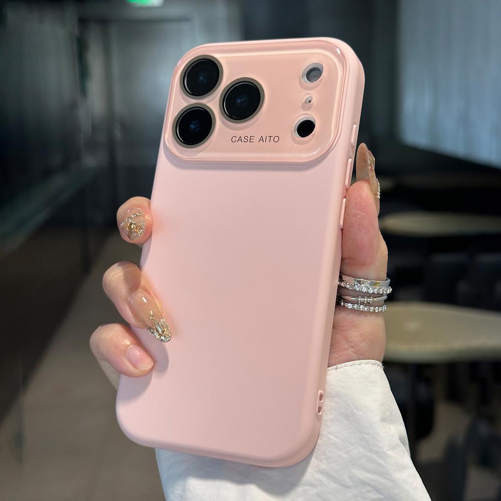 Official Liquid Silicone Phone Case For iPhone 17 Air 16 15 14 12 13 Pro Max Camera Protection Shockproof Candy Soft Matte Cover