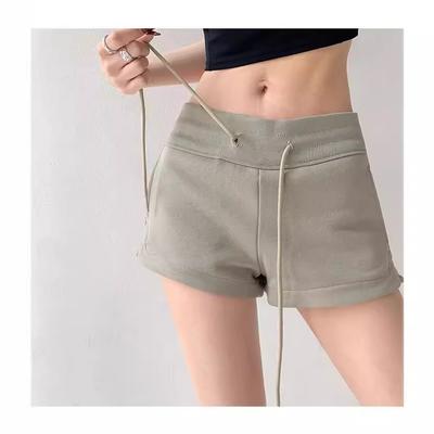 Summer High Waist Sports Casual Shorts Slim-fit Straight Pants