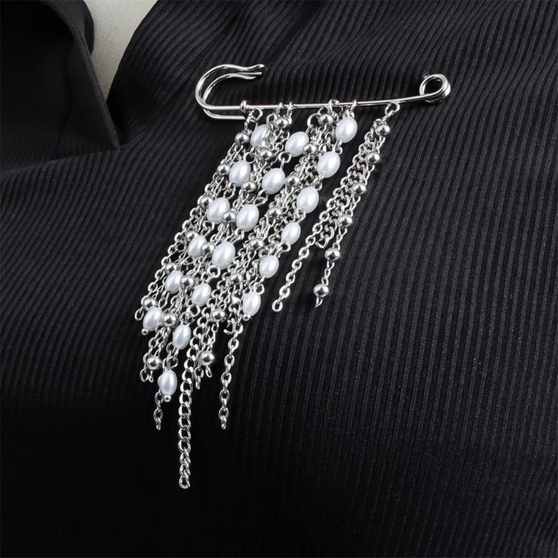 Elegant Fringe Brooch For Women Lightweight 18g Alloy Pin For Clothing Decoration And Waist Cinching Accessory