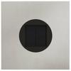 Solar LED Path Light 2 Pcs Silver Stainless Steel