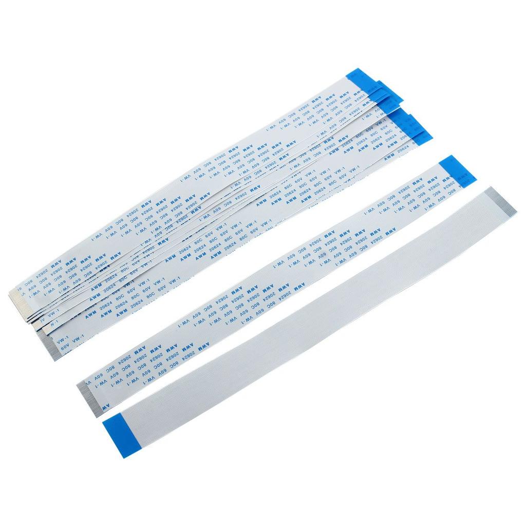 Uxcell B Type 0.5 Mm Pitch 36 Pin AWM 20624 Flexible Flat Cable Ffc Fpc 200 Mm 10Pcs